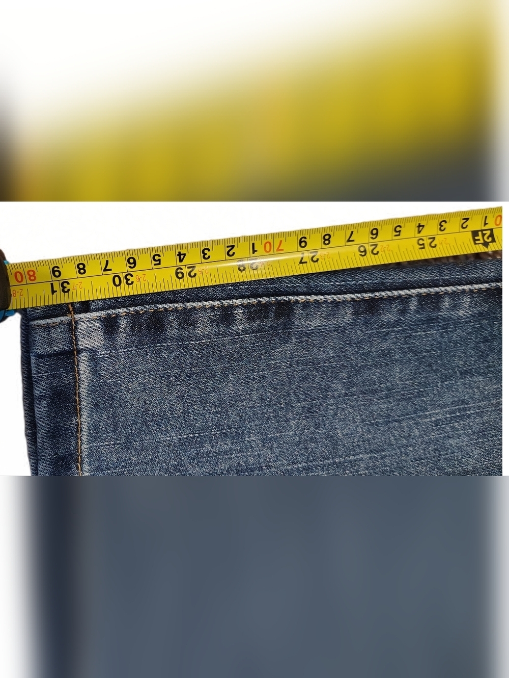 Tommy Hilfiger Blue Flare Wide Leg Jeans - Picture 10 of 10